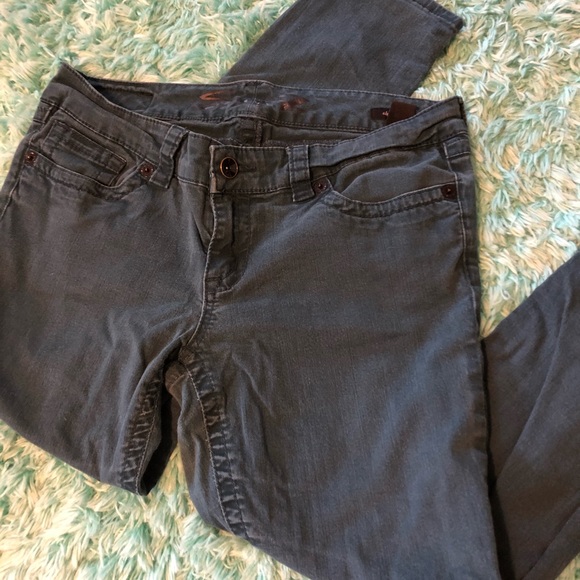 Blue-Green Skinny Jeans - Picture 2 of 7